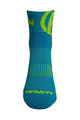 HAVEN Cyklistické ponožky klasické - LITE SILVER NEO - modrá/žlutá