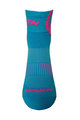 HAVEN Cyklistické ponožky klasické - LITE SILVER NEO - modrá/růžová