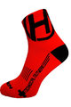 HAVEN Cyklistické ponožky klasické - LITE SILVER NEO - černá/červená