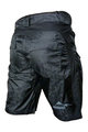 HAVEN Cyklistické kalhoty krátké bez laclu - WANDERER II - černá/šedá