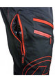 HAVEN Cyklistické kalhoty krátké bez laclu - NAVAHO SLIMFIT - černá/červená