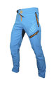 HAVEN Cyklistické kalhoty dlouhé bez laclu - ENERGIZER LONG  - oranžová/modrá