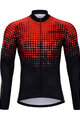 HOLOKOLO Cyklistický zimní dres a kalhoty - INFRARED WINTER  - černá/červená