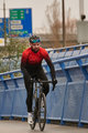 HOLOKOLO Cyklistický zimní dres a kalhoty - INFRARED WINTER  - černá/červená
