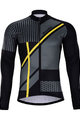 HOLOKOLO Cyklistický dres s dlouhým rukávem zimní - TRACE WINTER  - žlutá/černá