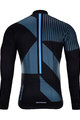 HOLOKOLO Cyklistický dres s dlouhým rukávem zimní - TRACE BLUE WINTER - modrá/černá