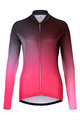 HOLOKOLO Cyklistický dres s dlouhým rukávem zimní - DAZZLE LADY WINTER - růžová/černá