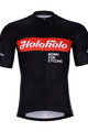 HOLOKOLO Cyklistický dres s krátkým rukávem - OBSIDIAN - červená/černá