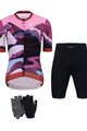 HOLOKOLO Cyklistický mega set - SUNSET ELITE LADY - vícebarevná/růžová/černá