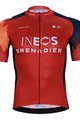 BONAVELO Cyklistický dres s krátkým rukávem - INEOS GRENADIERS '25 - červená/modrá