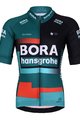 BONAVELO Cyklistický dres s krátkým rukávem - BORA 2023 KIDS - zelená/černá/červená