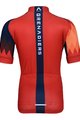 BONAVELO Cyklistický dres s krátkým rukávem - INEOS 2024 KIDS - červená/modrá