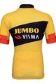 BONAVELO Cyklistický dres s krátkým rukávem - JUMBO-VISMA '23 KIDS - černá/žlutá