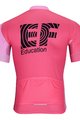 BONAVELO Cyklistický dres s krátkým rukávem - EDUCATION-EASYPOST 2023 - růžová/černá