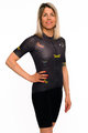 HOLOKOLO Cyklistický dres s krátkým rukávem - DRAGONFLIES ELITE LADY - černá