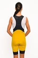 HOLOKOLO Cyklistické kalhoty krátké s laclem - ELITE - žlutá/černá