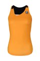 HOLOKOLO Cyklistický dres bez rukávů - ENERGY LADY - černá/oranžová