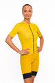 HOLOKOLO Cyklistický dres s krátkým rukávem - VICTORIOUS LADY - žlutá