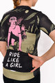 HOLOKOLO Cyklistický dres s krátkým rukávem - WIND ELITE LADY - černá/vícebarevná