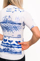 HOLOKOLO Cyklistický dres s krátkým rukávem - EXPLORE ELITE LADY - modrá/bílá