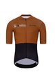 HOLOKOLO Cyklistický krátký dres a krátké kalhoty - VIBES - černá/hnědá