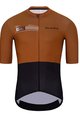 HOLOKOLO Cyklistický dres s krátkým rukávem - VIBES - hnědá/černá