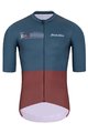 HOLOKOLO Cyklistický dres s krátkým rukávem - VIBES - šedá/červená