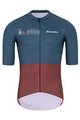 HOLOKOLO Cyklistický dres s krátkým rukávem - VIBES - šedá/červená