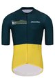 HOLOKOLO Cyklistický krátký dres a krátké kalhoty - VIBES - zelená/černá/žlutá