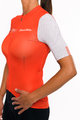 HOLOKOLO Cyklistický dres s krátkým rukávem - VIBES LADY - bílá/červená