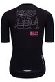 HOLOKOLO Cyklistický dres s krátkým rukávem - SUPPORT ELITE LADY - růžová/bílá/černá