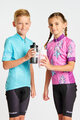 HOLOKOLO Cyklistický dres s krátkým rukávem - FLOW JUNIOR - vícebarevná/modrá