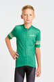 HOLOKOLO Cyklistický dres s krátkým rukávem - FLOW JUNIOR - zelená/vícebarevná