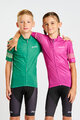 HOLOKOLO Cyklistický dres s krátkým rukávem - FLOW JUNIOR - růžová/vícebarevná