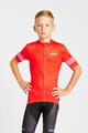 HOLOKOLO Cyklistický dres s krátkým rukávem - FLOW JUNIOR - vícebarevná/červená