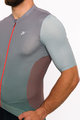 HOLOKOLO Cyklistický dres s krátkým rukávem - INFINITY - červená/šedá