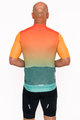 HOLOKOLO Cyklistický dres s krátkým rukávem - INFINITY - oranžová/zelená/červená
