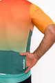 HOLOKOLO Cyklistický dres s krátkým rukávem - INFINITY - oranžová/zelená/červená