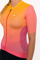 HOLOKOLO Cyklistický dres s krátkým rukávem - INFINITY LADY - růžová/oranžová