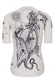 HOLOKOLO Cyklistický dres s krátkým rukávem - TATTOO ELITE LADY - ivory/černá