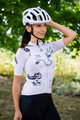 HOLOKOLO Cyklistický dres s krátkým rukávem - TATTOO ELITE LADY - ivory/černá
