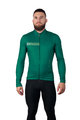 HOLOKOLO Cyklistický dres s dlouhým rukávem zimní - VIBES WINTER - zelená