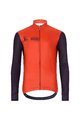 HOLOKOLO Cyklistický dres s dlouhým rukávem zimní - VIBES WINTER - černá/červená