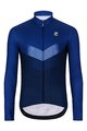 HOLOKOLO Cyklistický dres s dlouhým rukávem zimní - ARROW WINTER - modrá