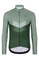 HOLOKOLO Cyklistický dres s dlouhým rukávem zimní - ARROW WINTER - zelená