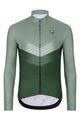 HOLOKOLO Cyklistický dres s dlouhým rukávem zimní - ARROW WINTER - zelená