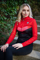 HOLOKOLO Cyklistický dres s dlouhým rukávem zimní - ARROW LADY WINTER - červená/černá