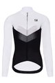 HOLOKOLO Cyklistický dres s dlouhým rukávem zimní - ARROW LADY WINTER - bílá/černá