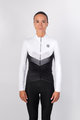 HOLOKOLO Cyklistický dres s dlouhým rukávem zimní - ARROW LADY WINTER - bílá/černá