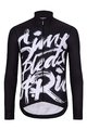 HOLOKOLO Cyklistický dres s dlouhým rukávem zimní - STREETBEAT WINTER - bílá/černá